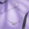 Barbie [Original design] Cute bow, elegant temperament, ins fan sweet decoration, 925 silver zircon bracelet, women's style ZJYSL-YS-017