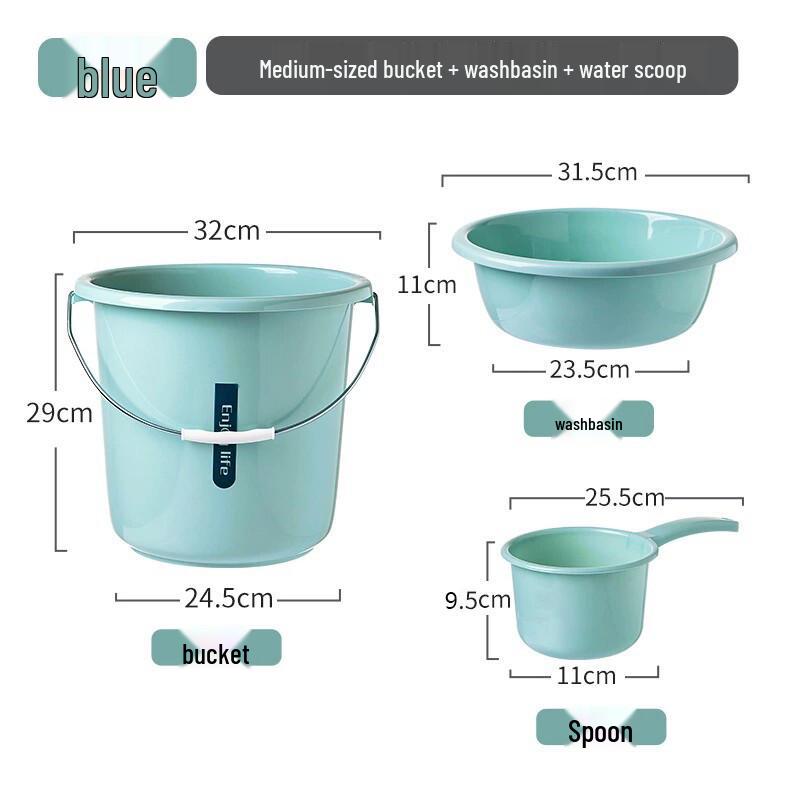 ZISIZ Student Wash Basin and Water Bucket