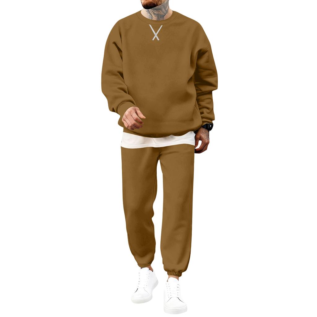 Men's Sweatshirts Sweatshirts And Jogging Pants Track Pants Fleece Tracksuit Sets