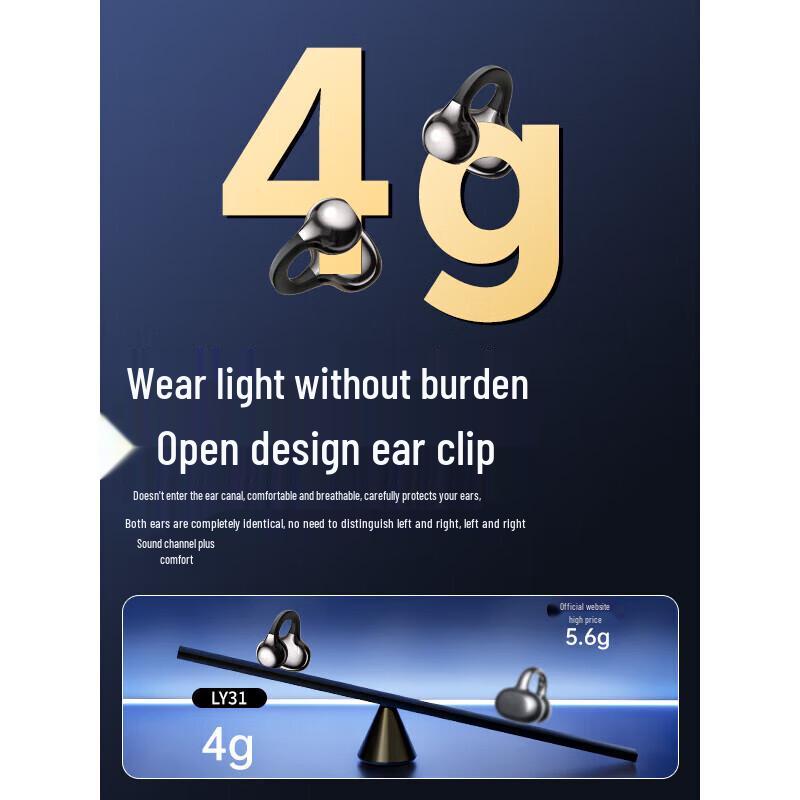 Newmen LY3 Ear-Clip Open-Ear Bluetooth Sports Headset