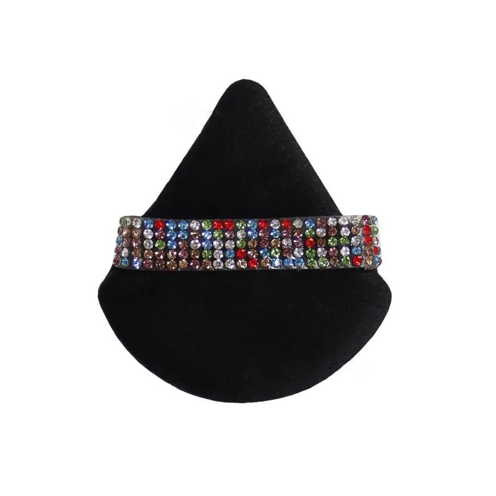 Diamond Triangle Powder Puff Sponge Velvet Diamond Powder Puff Soft Smooth Facial Beauty Face Makeup Tool Makeup Sponge