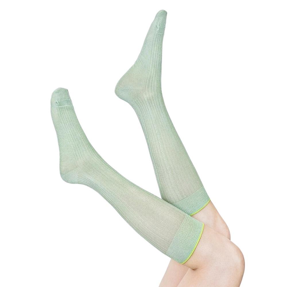 Solid Color JK Calf Socks Ultra-Thin Mid-tube Stocking Sweet Knee High Sock  Spring