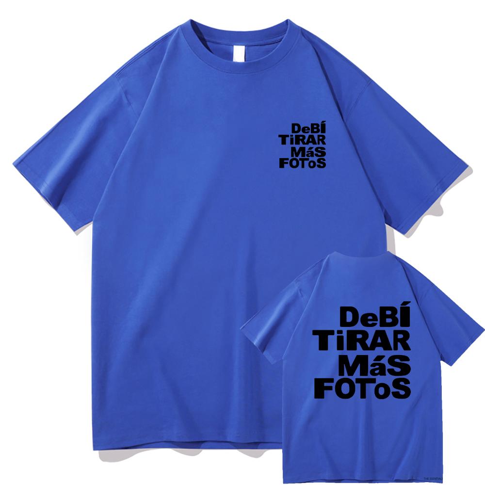 Debi Tirar Mas Fotos This Tshirt 2025 Bad Bunny New Album Men/women Clothing Harajuku Clothes Unisex Cotton Graphic T Shirts Top
