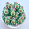 10Pcs/Lot Kawaii Resin Cute Cartoon Avocado Flatback Cabochons For Hair Bow Centers DIY Scrapbooking Decor C149