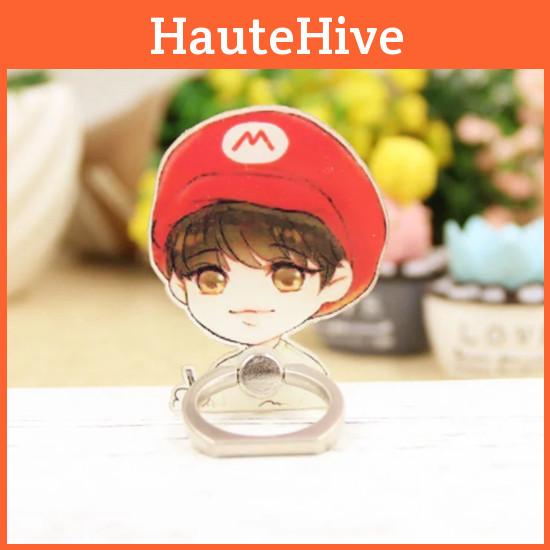 Cartoon Handy Bts Handyhalter Jimin Suga Fingerringgriff 360 Grad