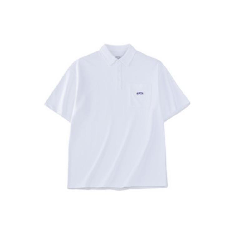 ANTA Life Collection Polo Shirts Men s Snowflake White Polo Collar Moderate Straight Fit 152328136-3 L