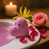 Bath Bomb Heart Ylang and Rose 5 Pack