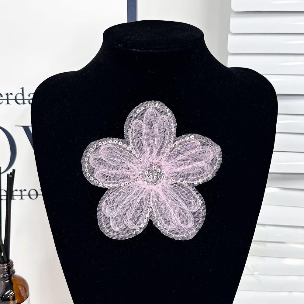 Corsage Organza Floral Patch Mesh Lace Wedding Dress Applique Clothing DIY Accessories