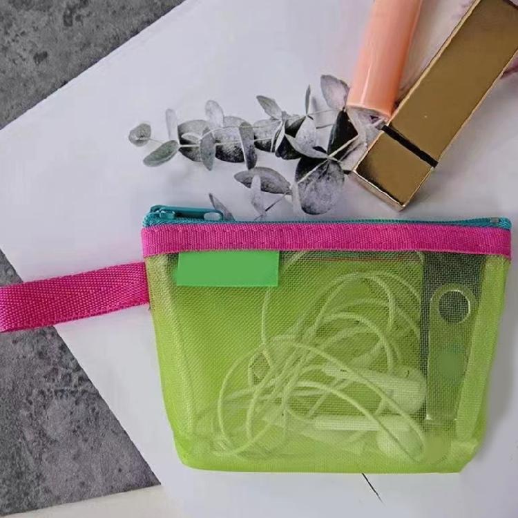 Portable Cosmetic Bag Large Capacity Nylon Mesh Bag Makeup Organiser Storage Pouches For Jewelry Cosmetics Supplies