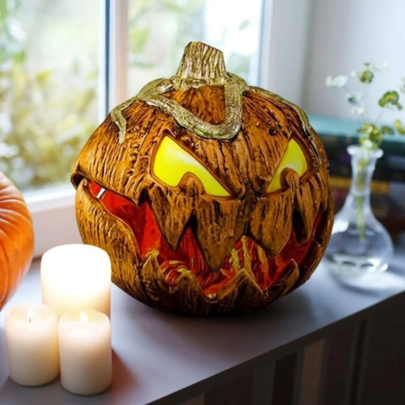 

Halloween Thrilling Pumpkin Decoration Sound Lifting Pumpkins Head Light Halloween Decoration Haunted House Props Party Supplies 1pcs