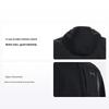 Jaqueta Moletom com Zíper Sólida Masculina Roupa Exterior Preto 1371587-001