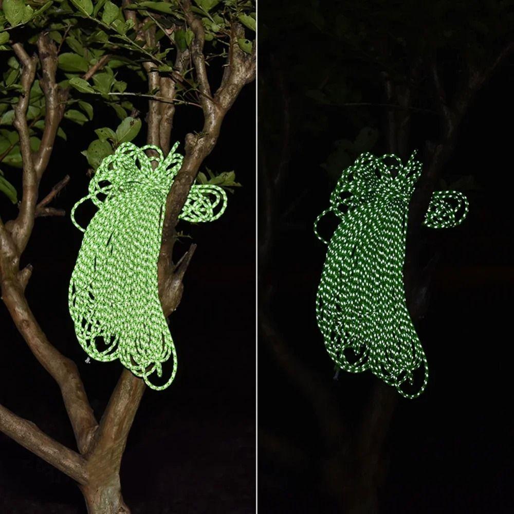 20/50M High Quality Durable Reflective Paracord 2.5mm Safety Outdoor Camping Survival Rope Luminous Parachute Cord