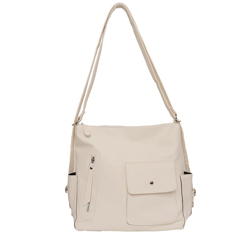 Schoolbag stylish and simple pu business commuter multi-functional women's tote bag 11 new shoulder messenger bag backpack women