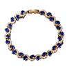 Environmentally Friendly Alloy Cross-colored Agate Hand Jewelry with Elegant and Luxurious Style for Ladies - Gemstone Crystal Hand Chain