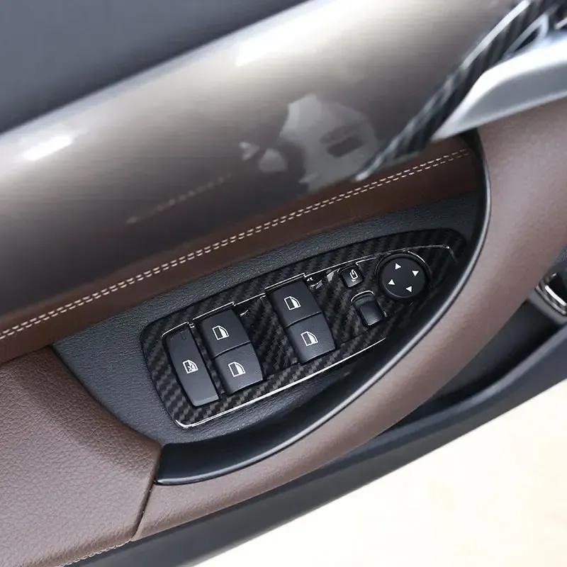 Car Styling ABS Chrome Car Window Lift Switch Frame Trim Cover Sticker Interior Car Accessories For BMW X1 F48 X2 F47 2016-