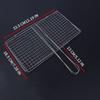 Folding Grill fish basket Portable Camping Stainless Steel BBQ Rack With Handle Grilling Basket Barbeque Griller Cooking Tools