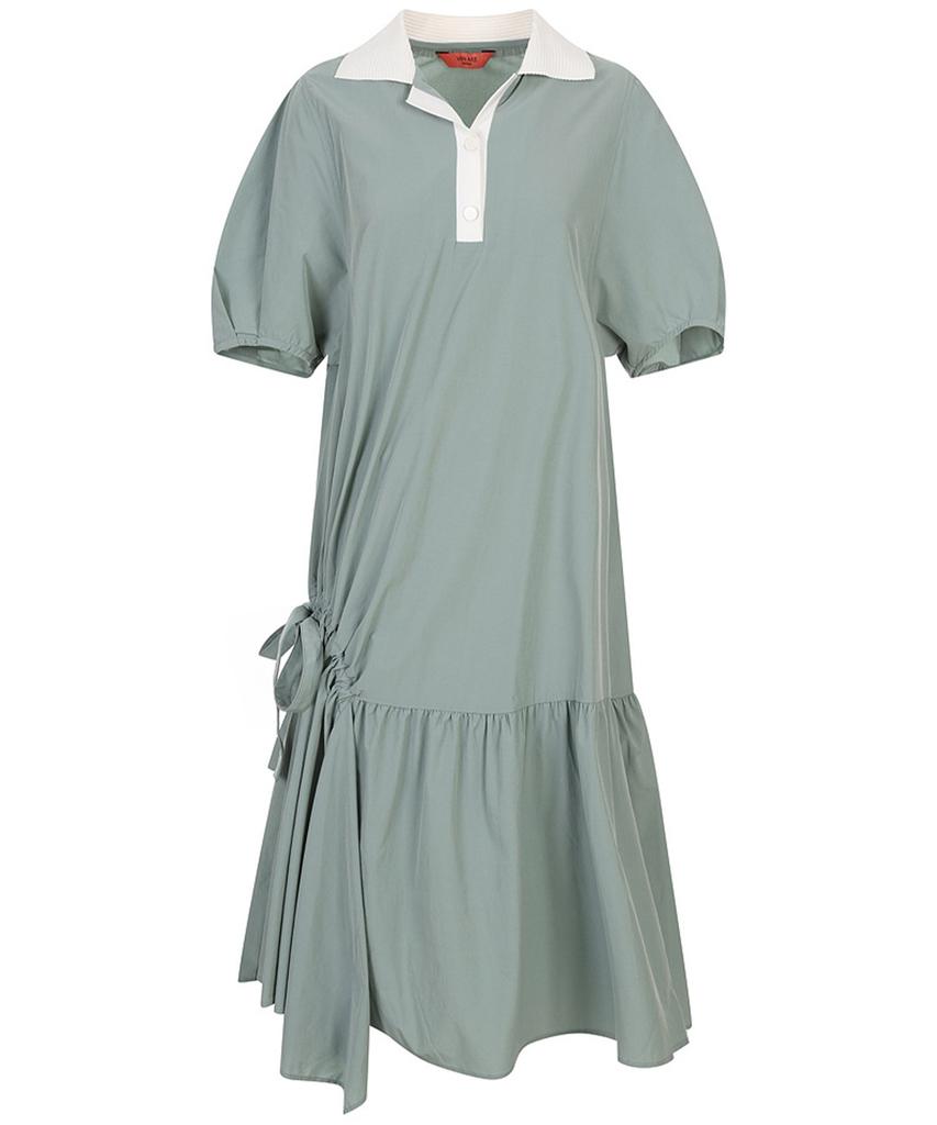 VANAKE Color-Blocked Asymmetrical Dress_Vb45Opmd02Z