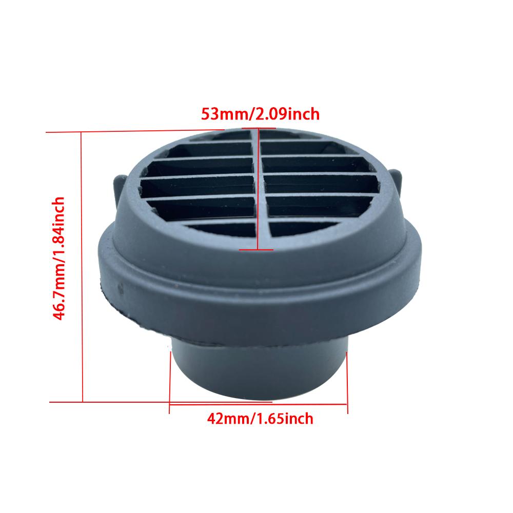 42/60/75/90mm Heater Parking Heater Round Head Air Vent Car Heater Air Outlet Directional Rotatable for Webasto Truck Auto Parts 42mm-YTFK