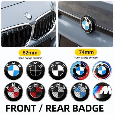 82mm 74mm Rear Boot Badges Front Hood Trunk Emblem Logo 50th Anniversary Edition for Bmw F10 F20 E46 E43 E63 E64 E90 E94 X5 X6