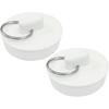 2 Pack Rubber Drain Stopper, Universal Bathroom Sink Stopper Bathtub Drain Plug, Fits 1-1/2 Inch for Bathroom Kitchen Sink Tub Drain