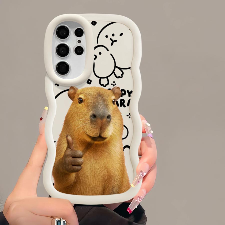 Capybara Cute Fashion Case for Samsung Galaxy S22 Ultra S25 A25 S21 S24 A26 S20 FE S23 Plus Soft Phone Cover A54 A34 A24 A36 A35