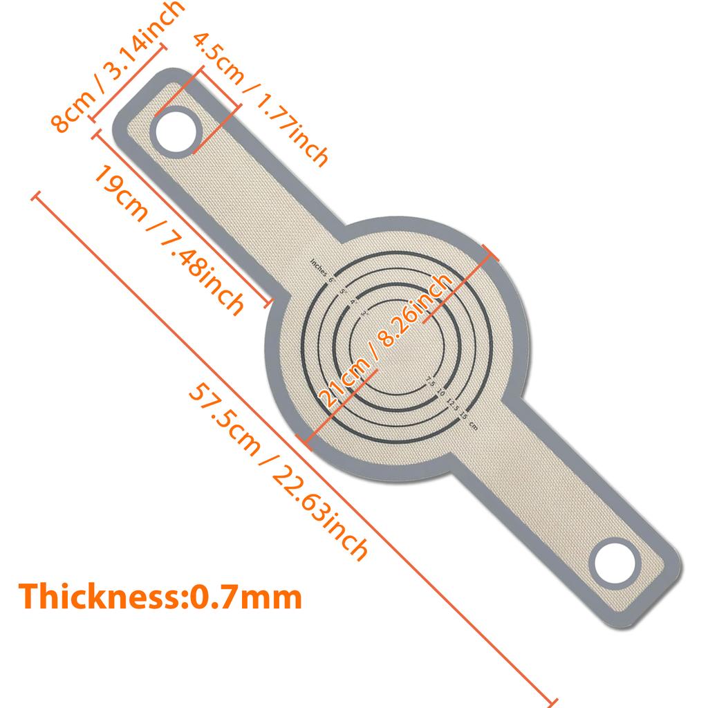 Silikonová smyčka na chléb pro holandskou troubu, opakovaně použitelná pečicí podložka s dlouhými držadly, nepřilnavé plechové vložky pro přenosné těsto