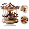Office Table Holiday Accessories Carousel Acrylic Tabletop Decor, 2D Flat Hanging Ornament for Christmas Small Festive Room Decor Home Desk