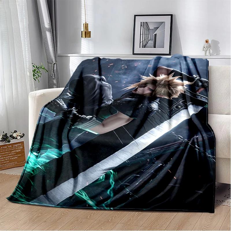 New Style Cloud Tifa Aerith Final Fantasy Games Sephiroth Blanket,Soft Throw Blanket for Home Bedroom Bed Sofa Cover Kids