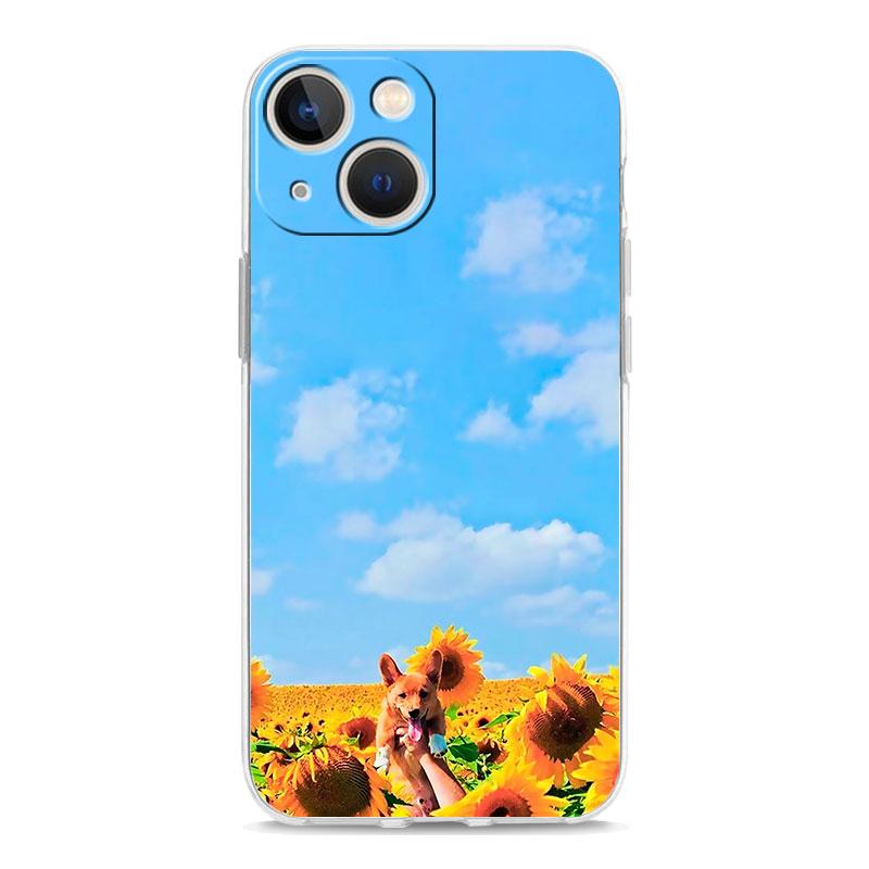 Phone Case For iPhone 17 Cases iPhone Air 16 15 12 13 14 Pro Max 7 8 Plus 16Pro iPhone11 Cover Pretty Sunflower Flower