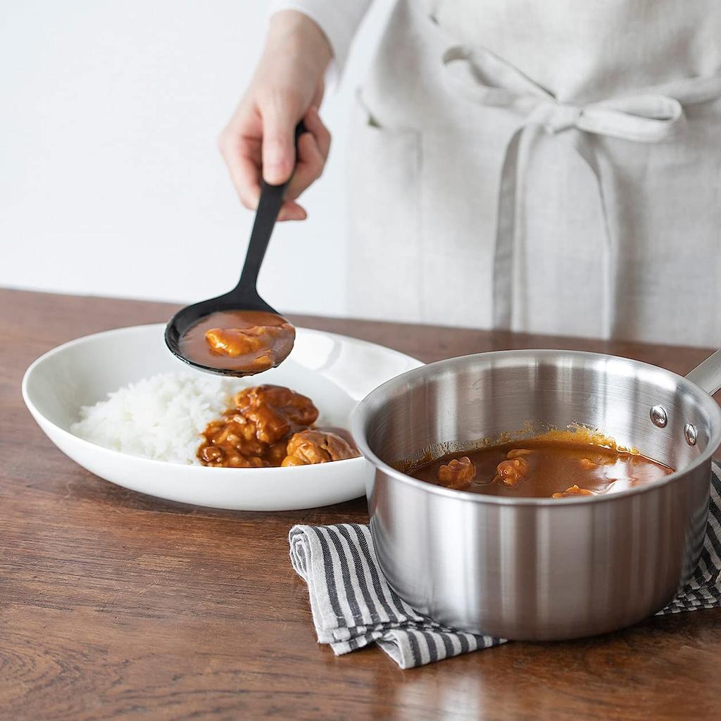 MUJI Silicone Cooking Spoon 26cm Black