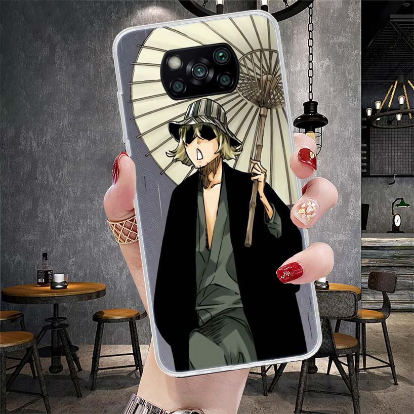 Bleach Kisuke Urahara Soft Phone Case For Xiaomi Redmi 15C 15 13C 13 Poco X5 X6 X7 F7 Ultra M7 12C 12 10 10C 9C 9A 9T 9 Fundas P