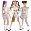 Kids Kpop Demon Hunters Zoey Rumi Mira Cosplay Costume White Golden Uniform For Children Girls Halloween Stage Performance