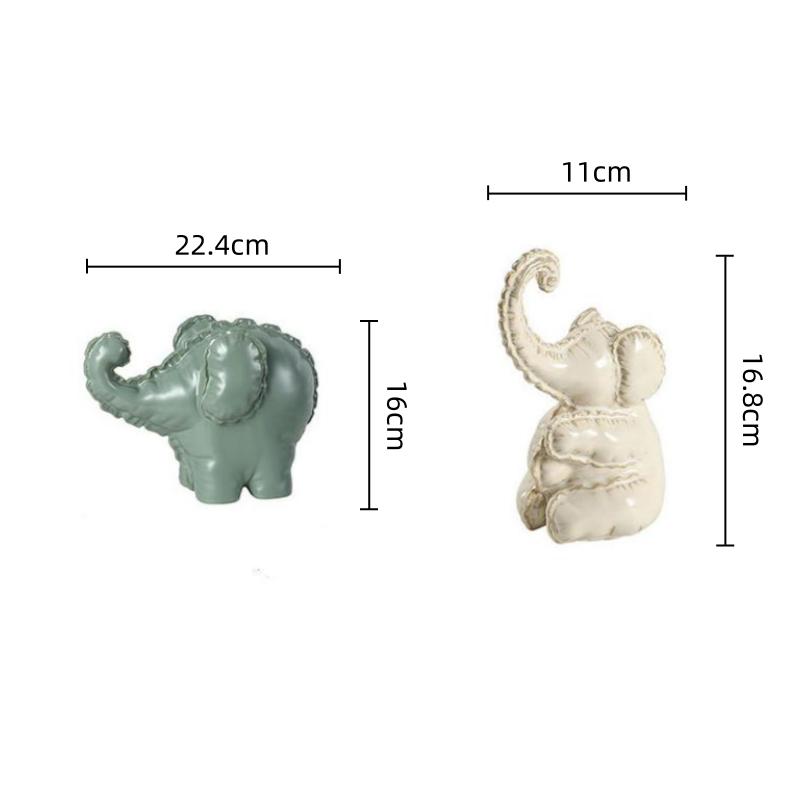 Ceramic Handicrafts Simulation Animal Sculpture Abstract Elephant Figurine Abstract Bubble Home Decoration Accessories