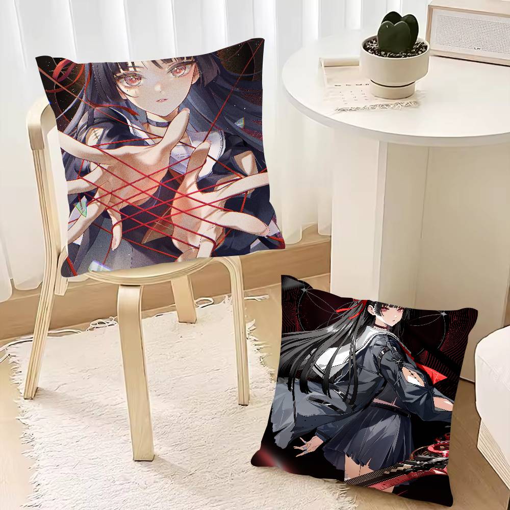 Hot Chisa Wuthering Waves Pillow Case Cushion Cover Decor Home Throw Pillow Covers For Couch Camping Pillow Cover Decorations