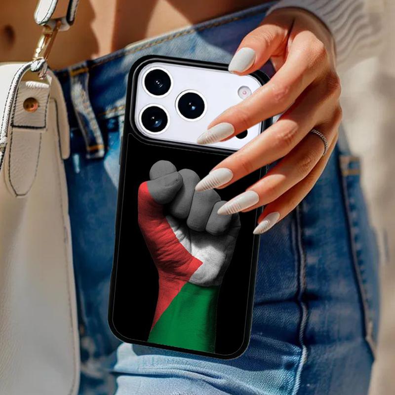 P=alestine Map Arabic Phone Case For iPhone 17 Air 14 15 13 12 Max Cover For Apple 16e 11 Pro Max Plus Coque