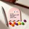 Ghost Shape Sticky Notepad Halloween Themed Memo Pads Adhesive Daily Planner Sticky Pads for Office School Use