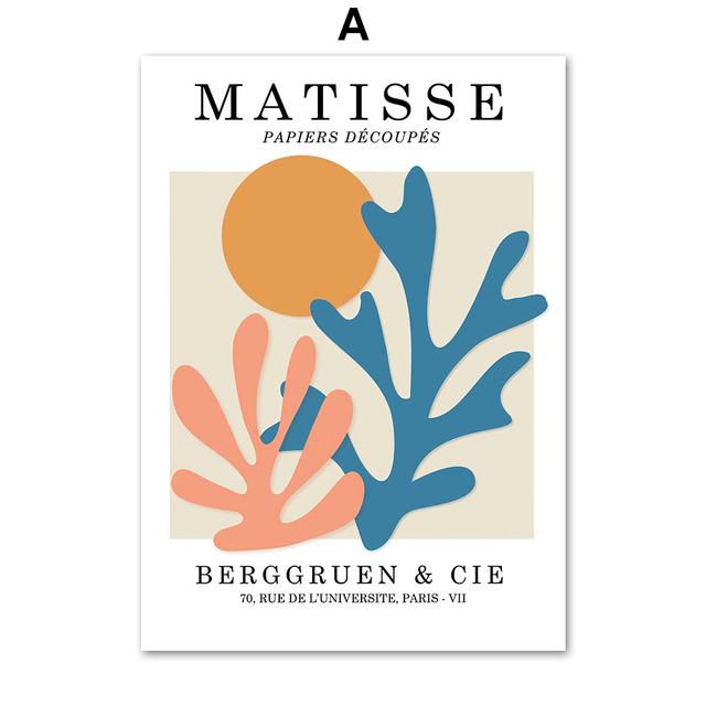 

Матисс коралловый красочный лист кривая абстрактные плакаты на скандинавскую тему и принты настенная живопись на холсте настенная картина для декора гостиной 21cm×30cm NoFrame