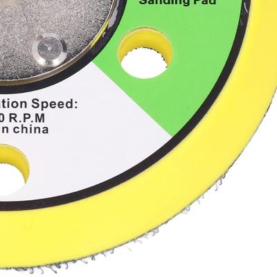 Professional 5 Inch Sanding Pad PU Backin Hook Loop Backing Plate Flexible Backing Pneumatic Sande Air Polishers