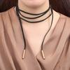 2025 New Fashion Black Lace Choker Tattoo Necklace Gothic Punk Velvet Long Pendant Women Collar Jewelry Chocker Necklaces
