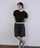 WITHOUT SUMMER Pintuck Bermuda Pants_Charcoal