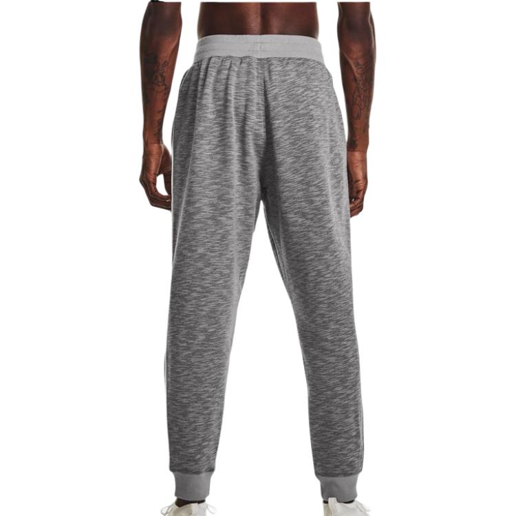 Under Armour Casual Cuffed Striped Sports Pants Men bottoms Gray 1373817-010