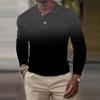 Stylish Long Sleeve Polo Shirt for Men, Casual Daily Essential