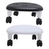 Low Rolling Stool with Wheels Ergonomic Heavy Duty Short Rolling Seat for Bedroom Living Room