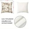 1 Pieces Beige Floral Patterned Throw Pillow Cushions Polyester pillowcase, sofa decorative cushion cov Headboard Pillow