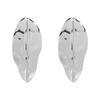Exaggerated Glossy Metal Large Leaves Dangle Earrings for Women Ladies Temperament Stud Earrings Vacation Jewelry Accessories