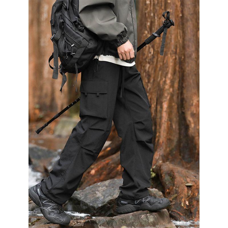 Wassup Men's Cargo Pants Summer Trendy Functional Men's Outdoor Pants New Casual Pants Youth Long Pants