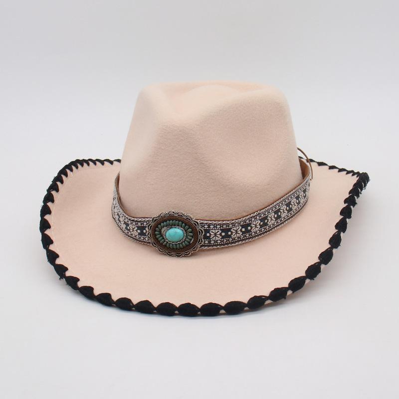 Stage Travel Vacation Sunscreen Visor Hat Four Seasons Zang'S Dance Jazz Hat Niche Ethnic Style Design Top Hat