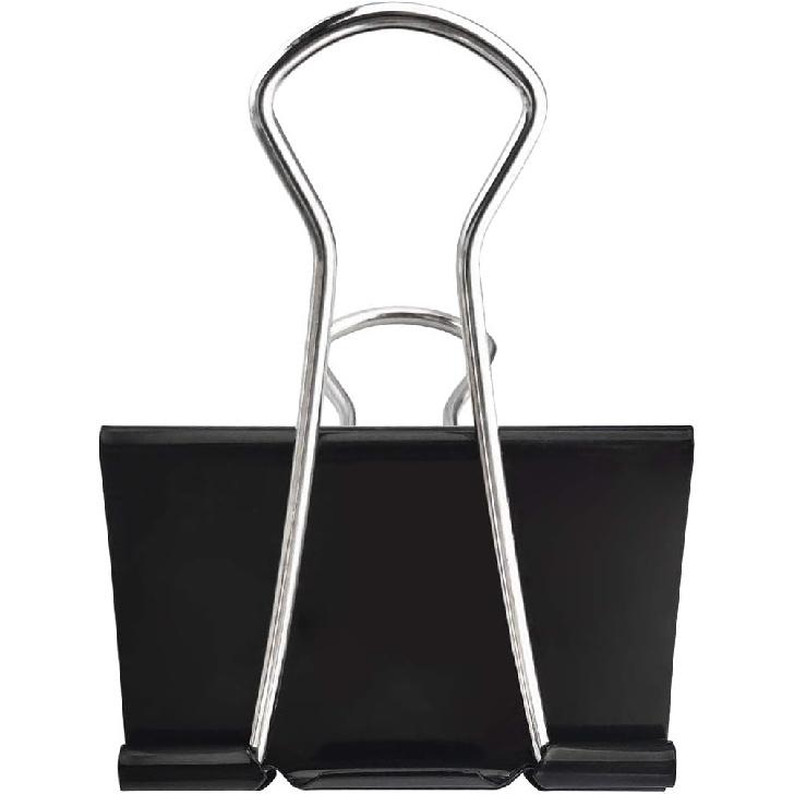 DSTELIN Extra Large Binder Clips 2.4-Inch (12 Pack), Big Paper Clamps for Office Supplies, Black
