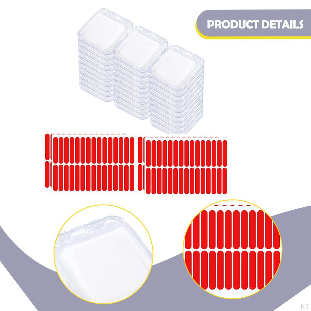 30Pcs Press On Nail Box Artificial Display Case Clear Small Salon Supplies Packing