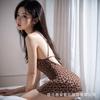 Sex underwear, sexy leopard print, passion backless suit, free suspender, perspective nightdress, temptation, pure desire